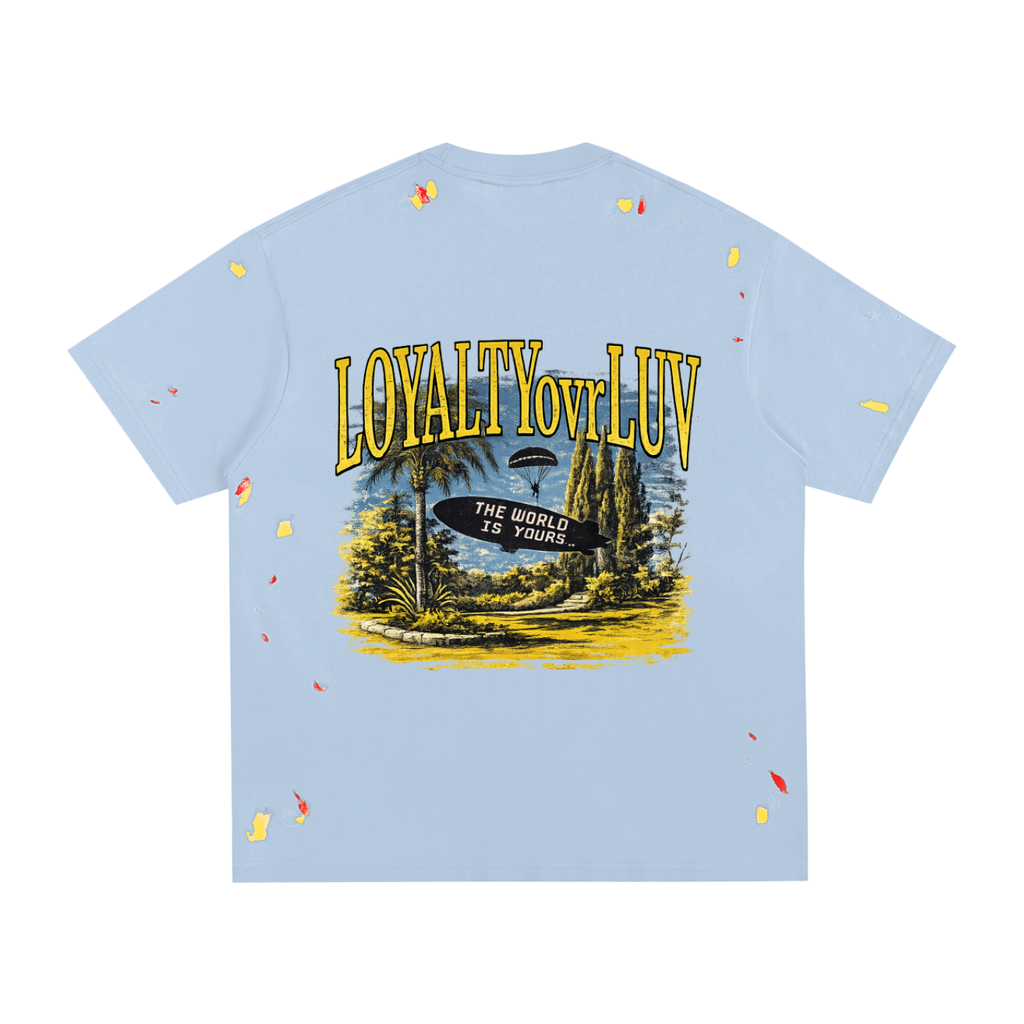 LOYALTYovrLUV~ Painted T-Shirt