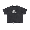 LOYALTYovrLUV~Vintage Wash Boxy Distressed T-Shirt