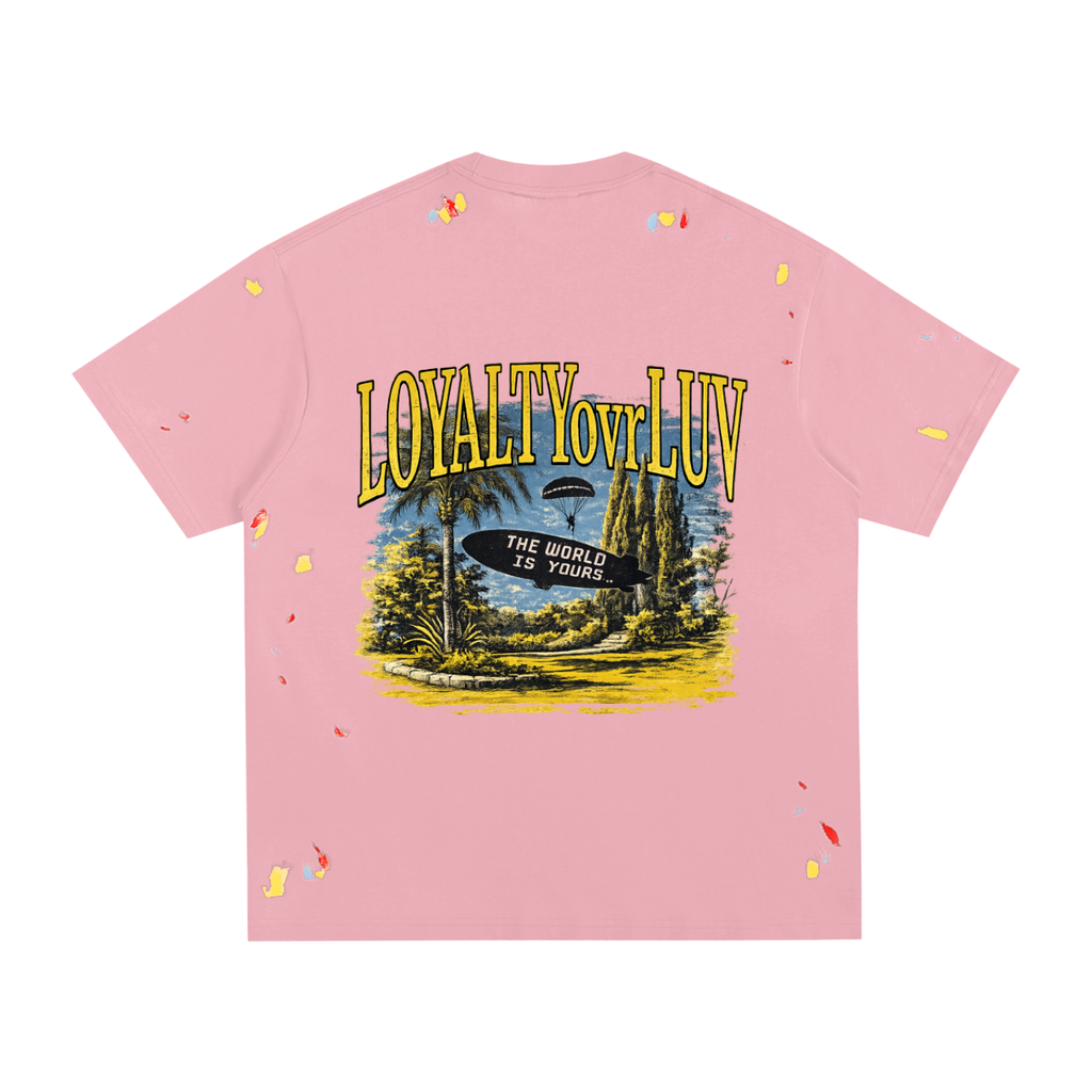 LOYALTYovrLUV~ Painted T-Shirt