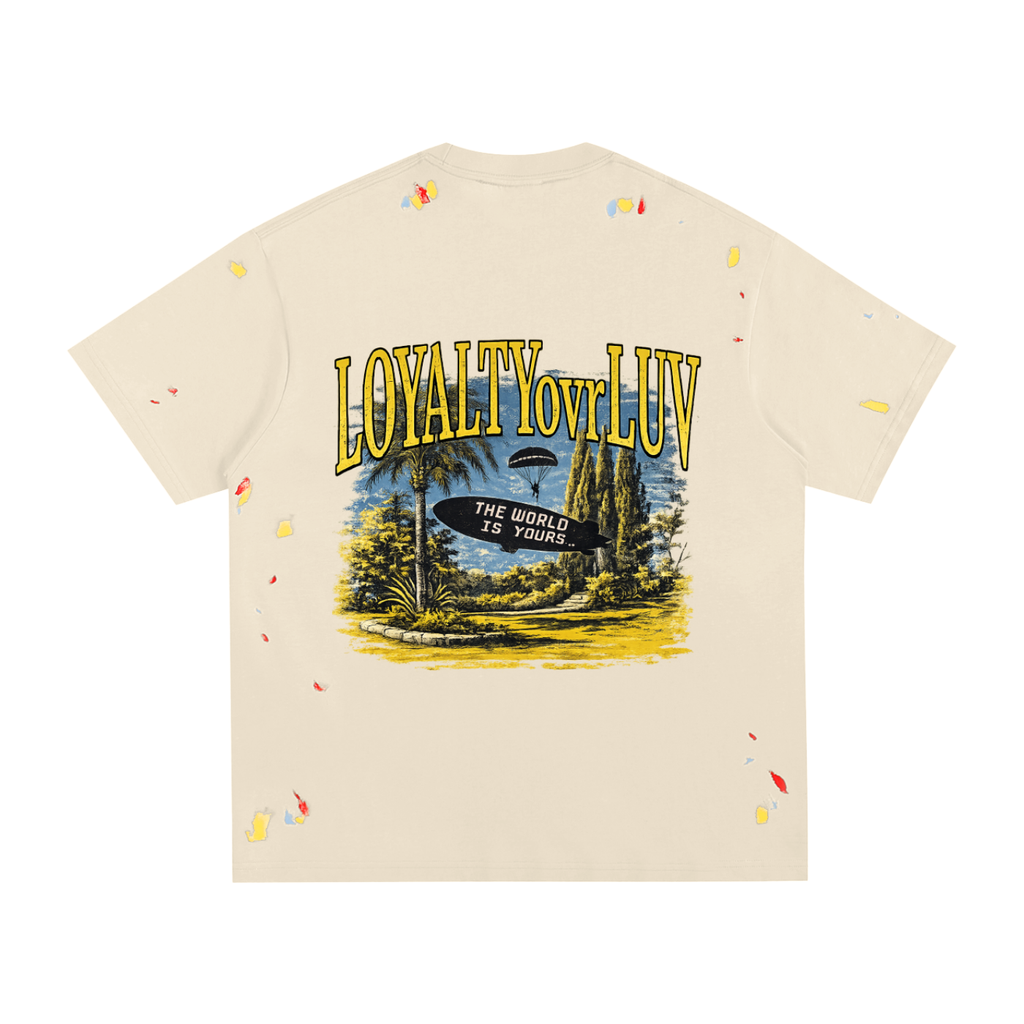 LOYALTYovrLUV~ Painted T-Shirt